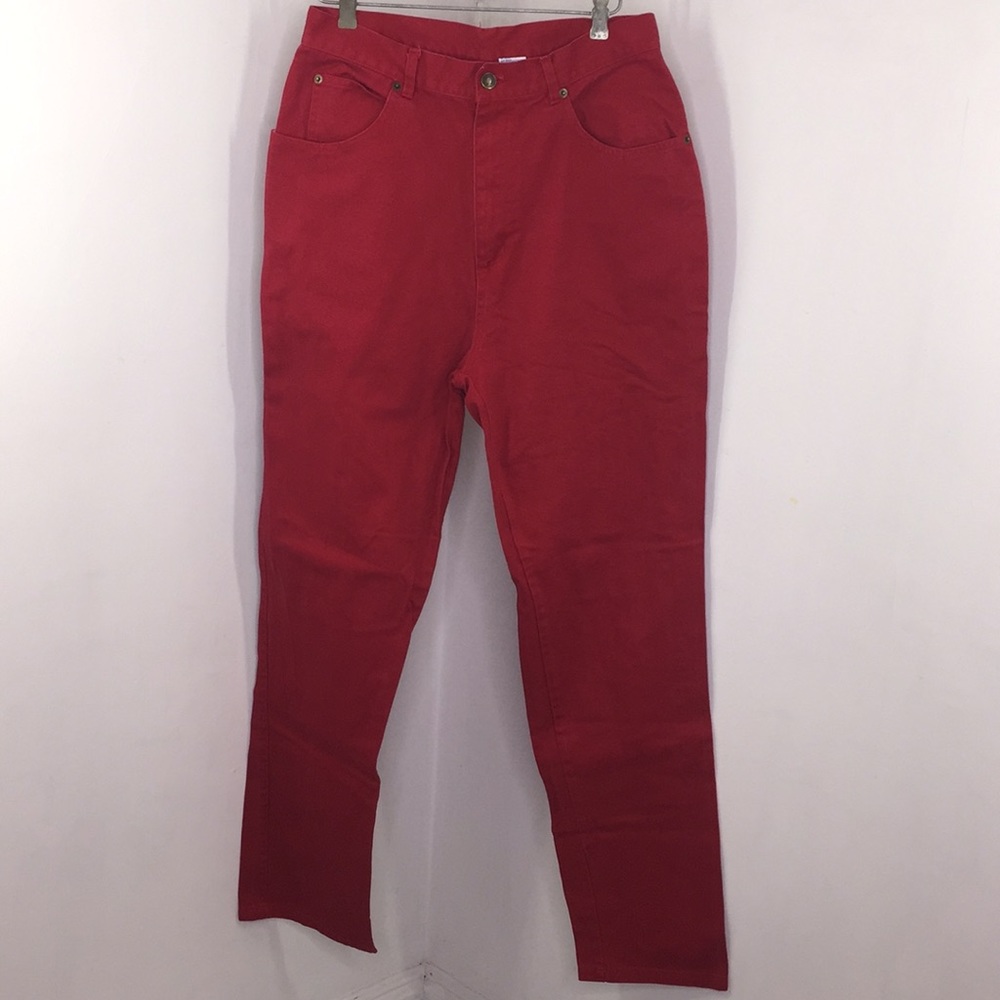 Vintage red jeans high rise mom 80s sz 14 tall